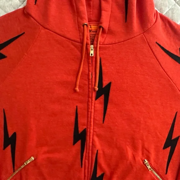 Bolt Stitch Repeat Zip hoodie sweatshirt - Picture 3 of 4